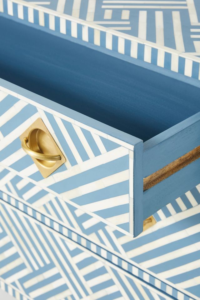 Optical Inlay Three-Drawer Dresser #5