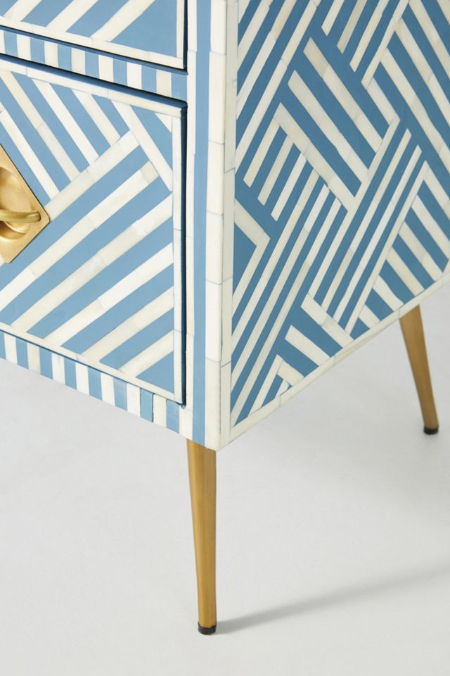Optical Inlay Three-Drawer Dresser #6