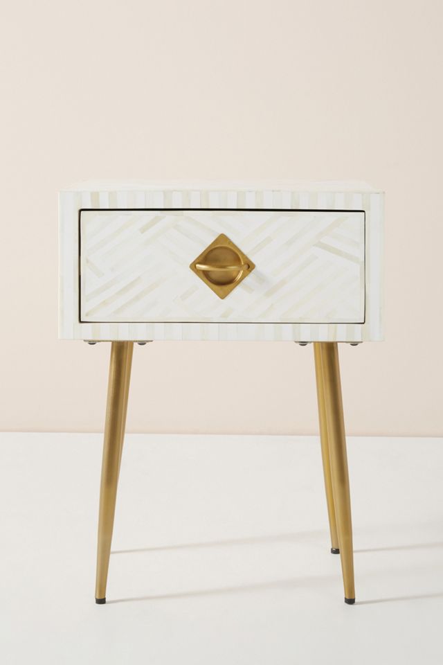 Optical Inlay Nightstand #1