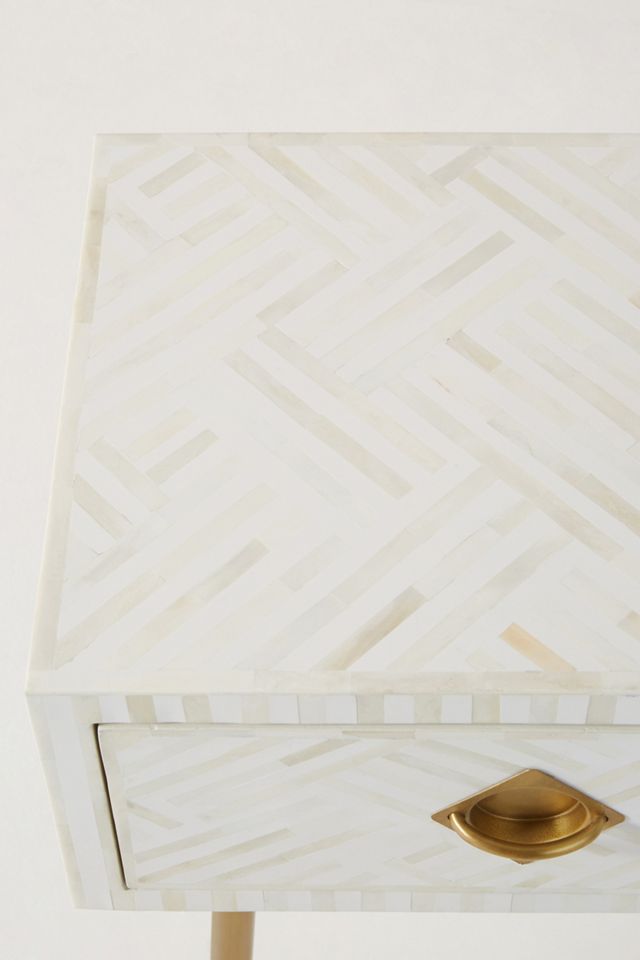 Optical Inlay Nightstand #5
