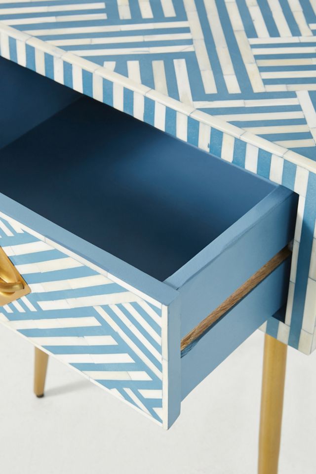 Optical Inlay Nightstand #3
