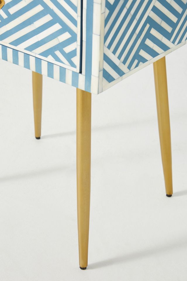 Optical Inlay Nightstand #4