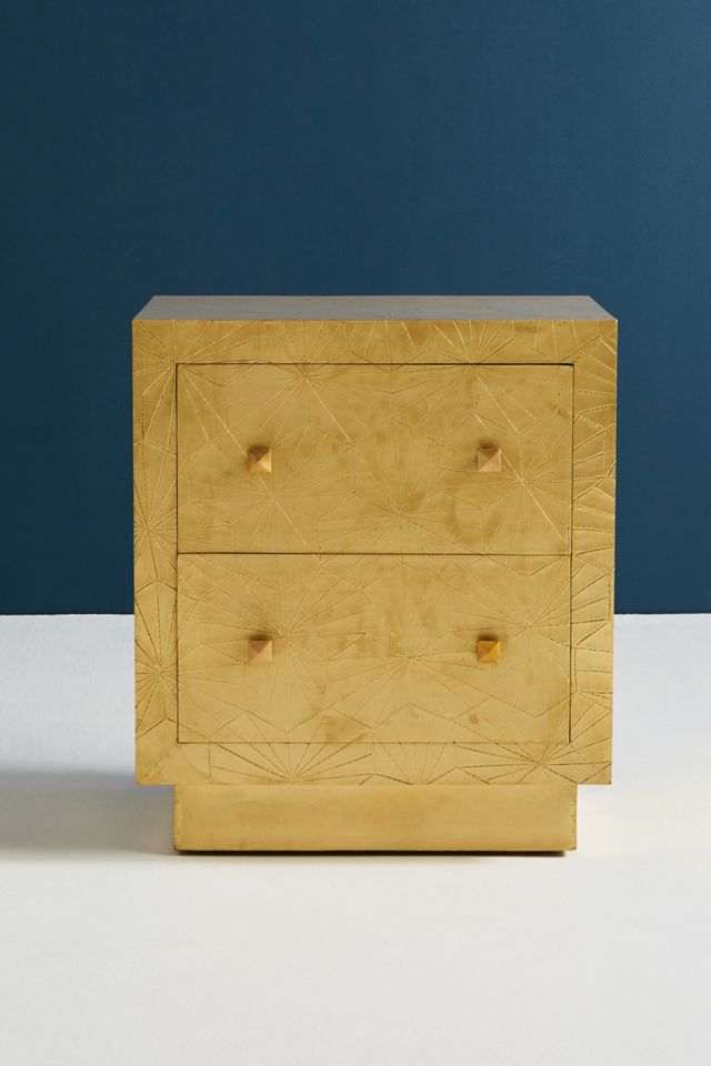 Floral Embossed Nightstand #1