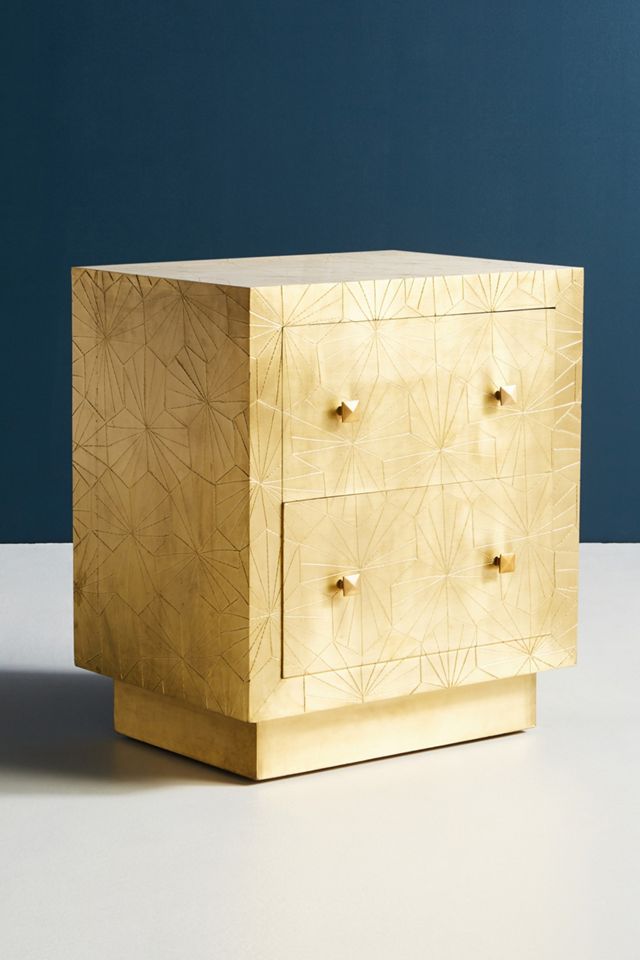 Floral Embossed Nightstand #2