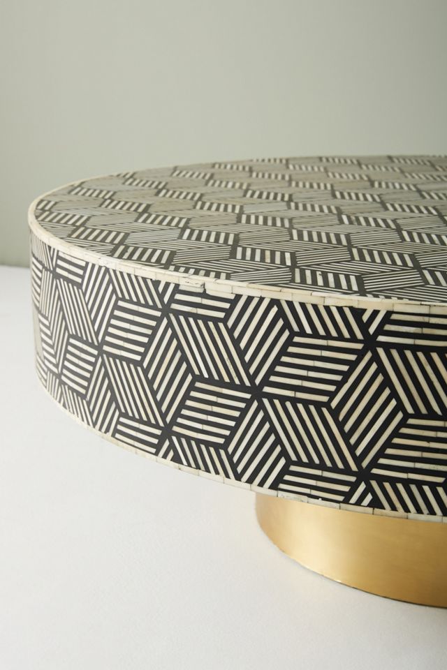 Optical Inlay Coffee Table #2