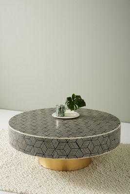 Optical Inlay Coffee Table