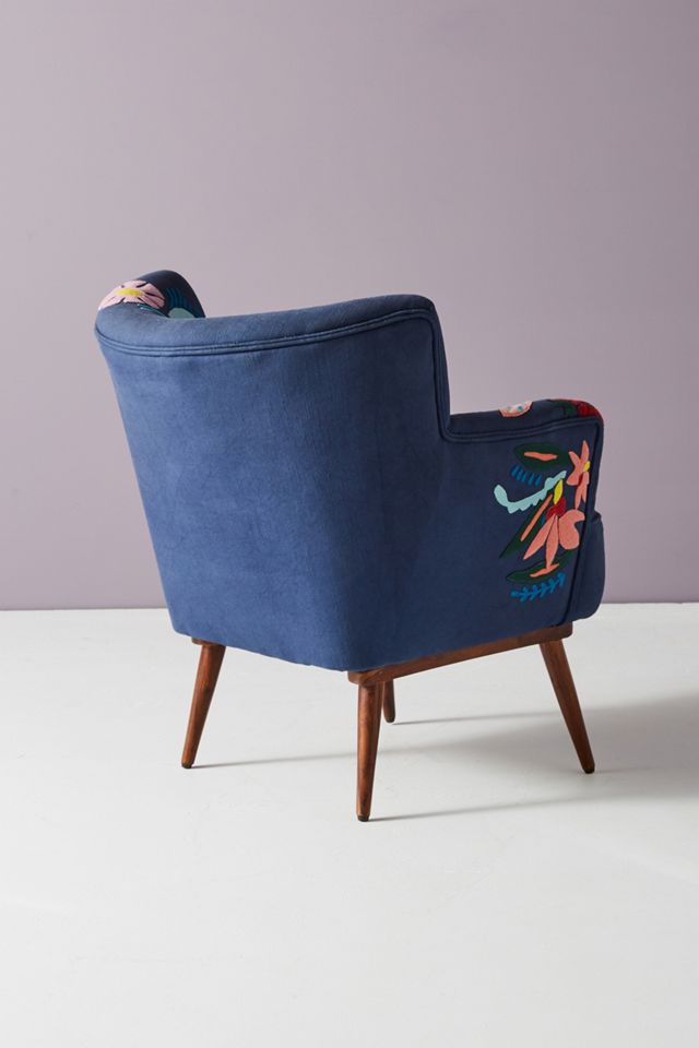 Felted Floral Petite Accent Chair #3
