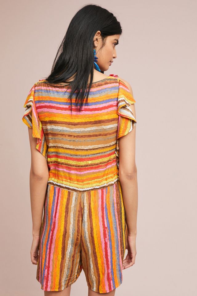 Carnival Striped Romper #1