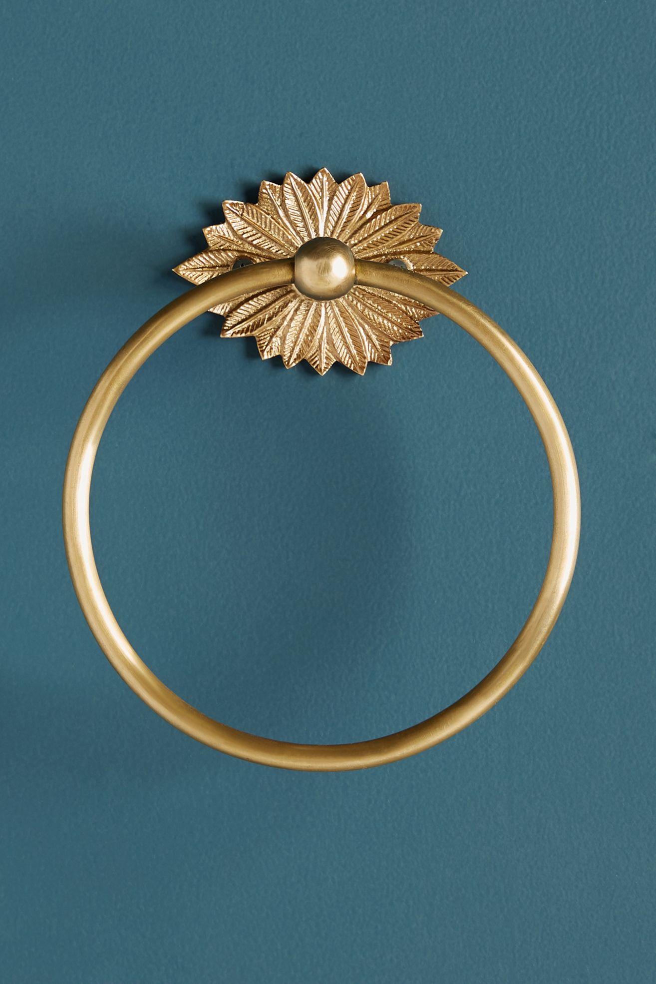 Demeter Towel Ring - Antique Brass, Standard, One Size