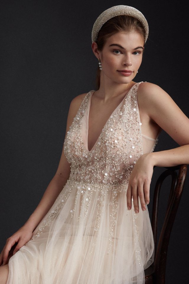 BHLDN Written in the Stars Beaded Tulle Open-Back Wedding Ballgown #2
