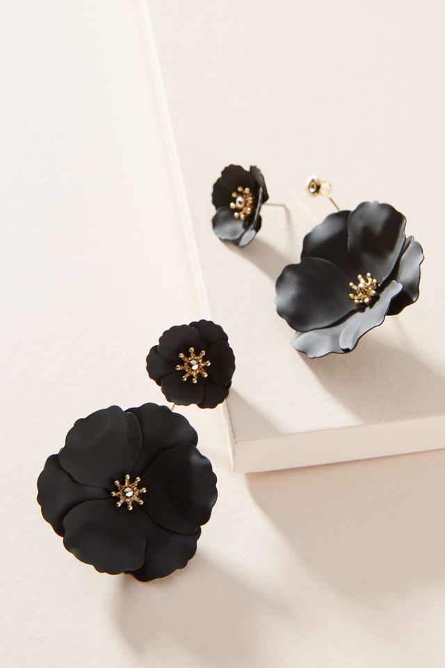 Captiva Floral Front-Back Earrings | Anthropologie