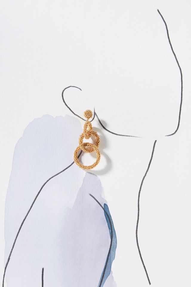 Lyla Beaded Drop Earrings #2