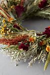 Flax and Safflower Bouquet Wreath #1