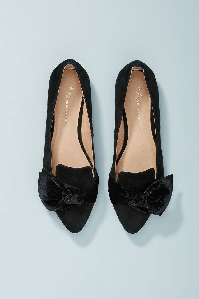 Anthropologie Alexandra Bow-Tied Flats | Anthropologie