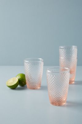 Hobnail Juice Glasses, Set of 4