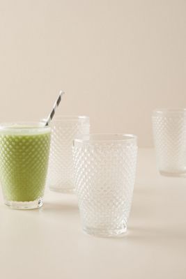 Hobnail Juice Glasses, Set of 4