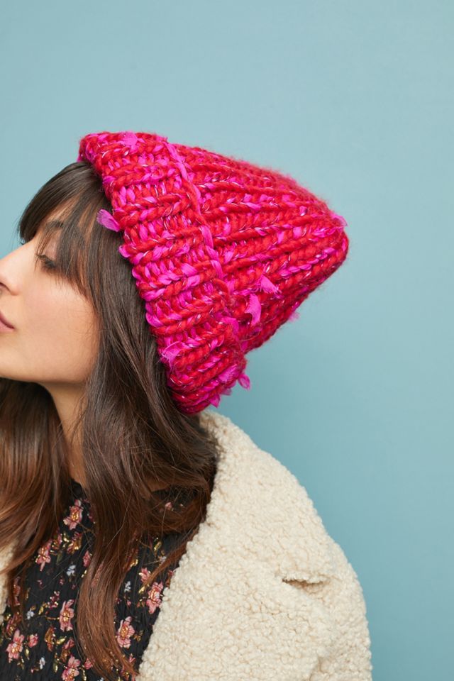 Eugenia Kim Red/Pink Beanie Eugenia Kim Maddox Pommed Beanie | Anthropologie main image 2