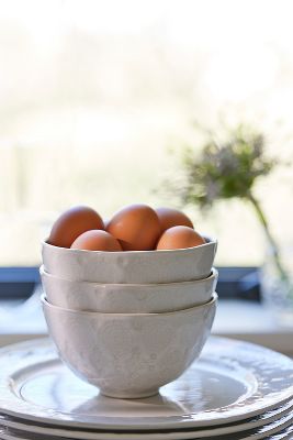 Old Havana Cereal Bowls, Set of 4 (white color)