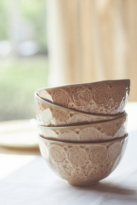 Anthropologie Old Havana Cereal Bowl In Pink