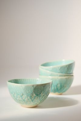 Old Havana Portuguese Stoneware Cereal Bowls, Set of 4