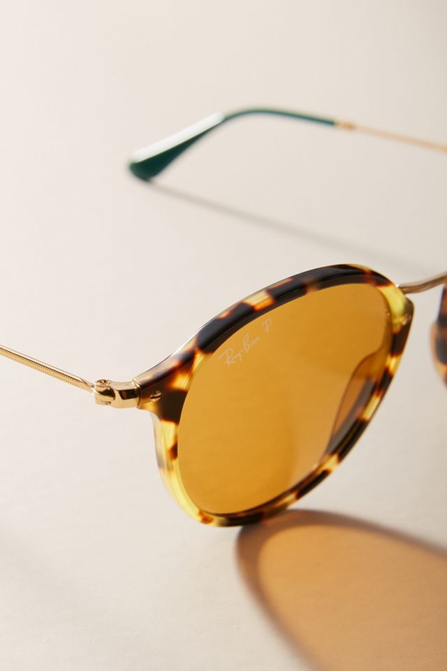 Ray-Ban Round Fleck Sunglasses | Anthropologie