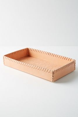 Stamped Leather Tray