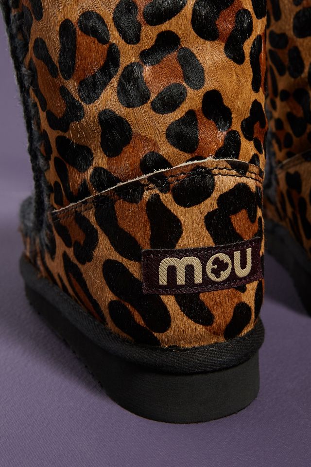 Mou leopard print sales boots