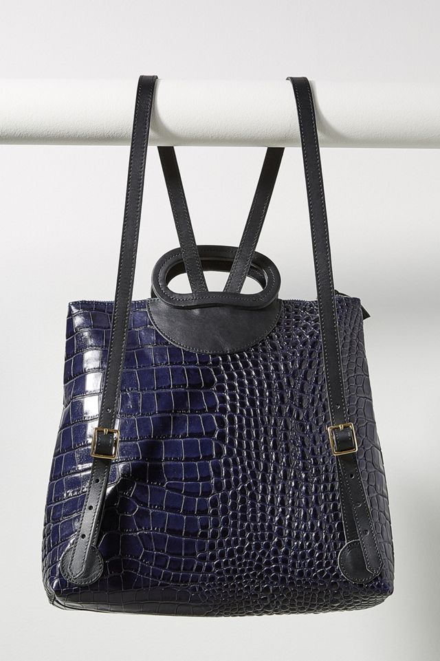 Clare V Marcelle Black Leather Backpack Bag Clare V. Marcelle Backpack - Black | Garmentory main image 3