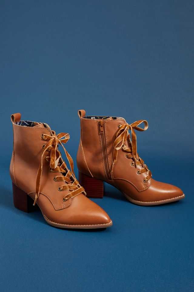 Seychelles Trench Lace-Up Booties #1