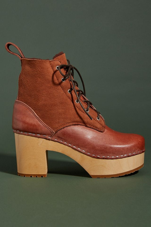 Swedish hasbeens on sale lace up boots