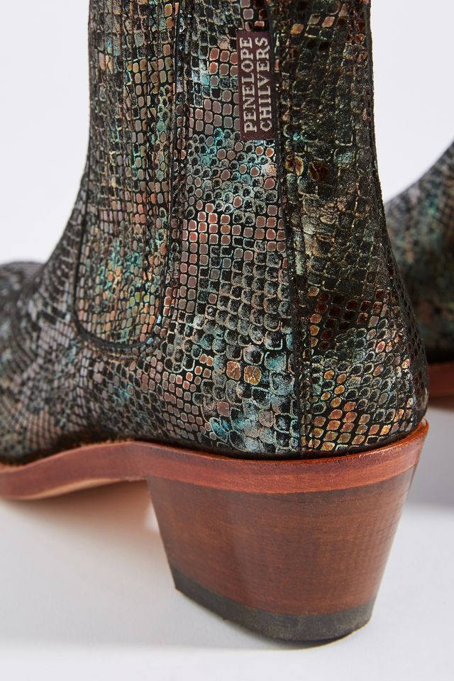 Penelope Chilvers Salva Metallic Leather Boots