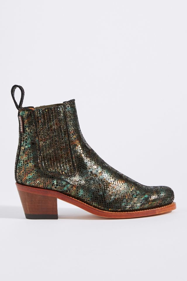 Penelope Chilvers Salva Metallic Leather Boots | Anthropologie