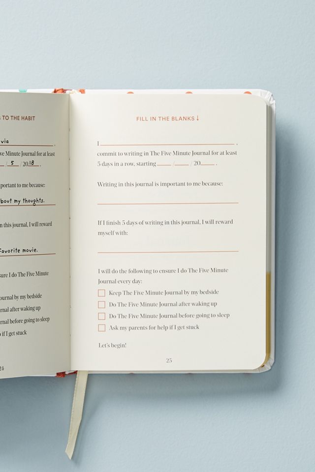 The Five Minute Journal for Kids | AnthroLiving
