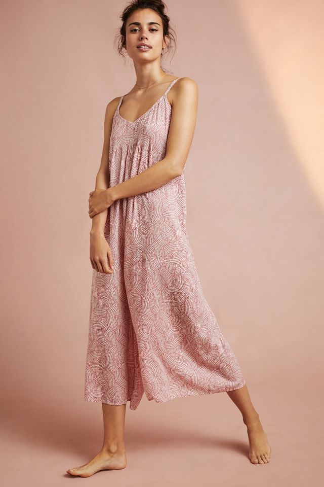 Anthropologie cheap pink jumpsuit