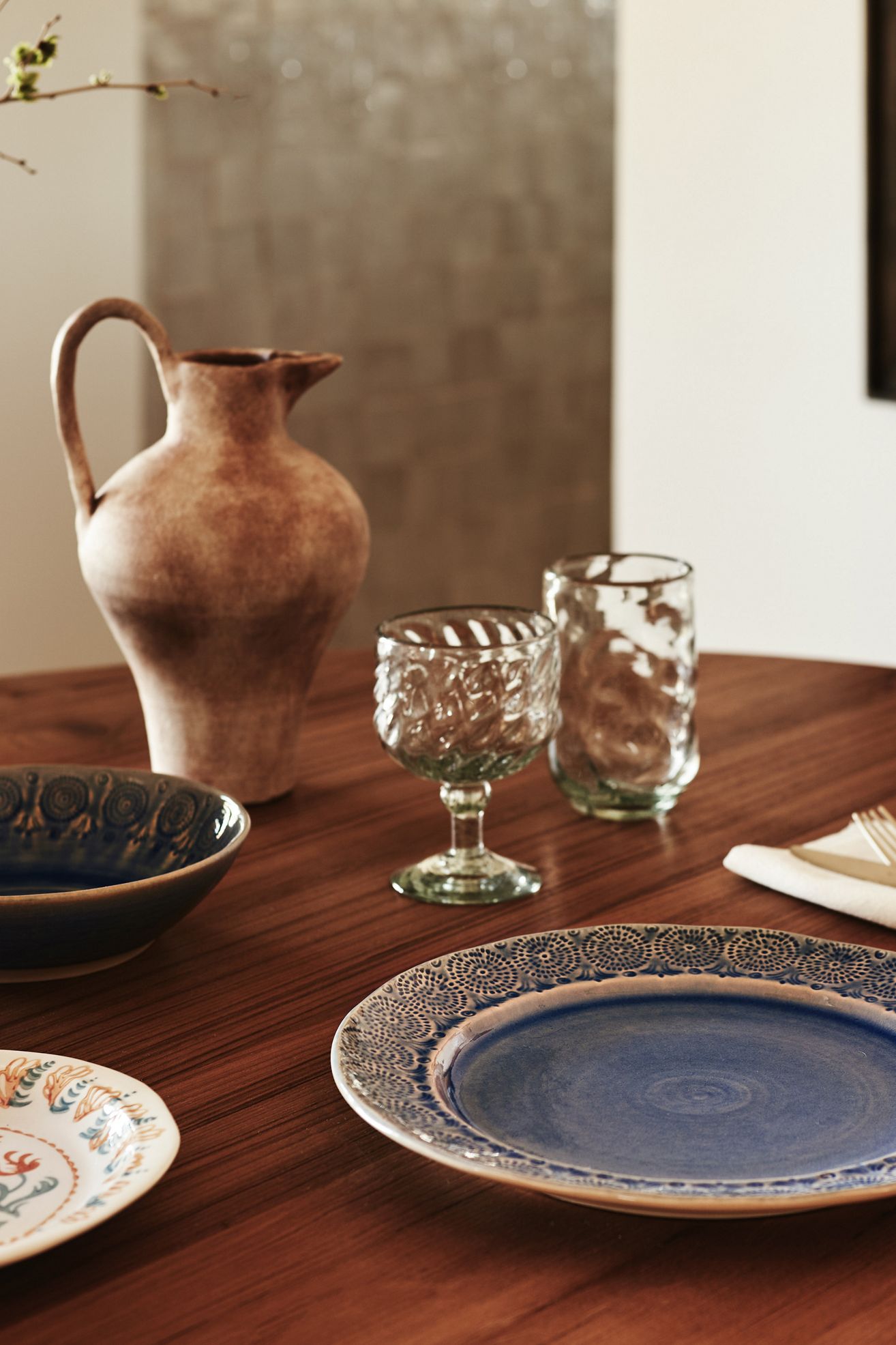 Old Havana Dinner Plates, Set of 4 - Wedgewood Blue, Standard, Set Of 4