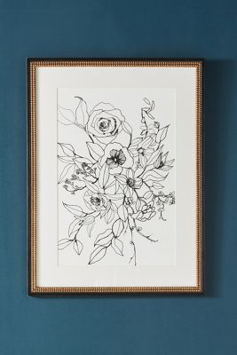 Ink Floral Wall Art