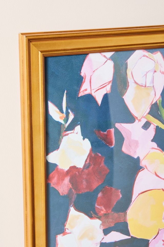 Navy Peonies Wall Art #1