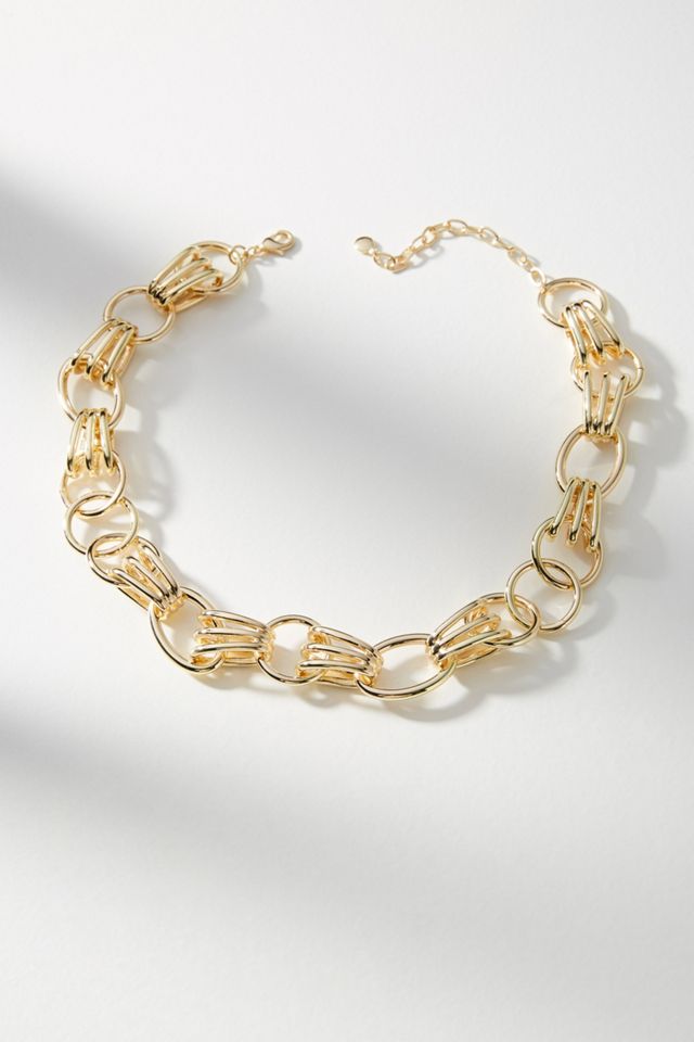 Interlocking Chain Necklace | Anthropologie