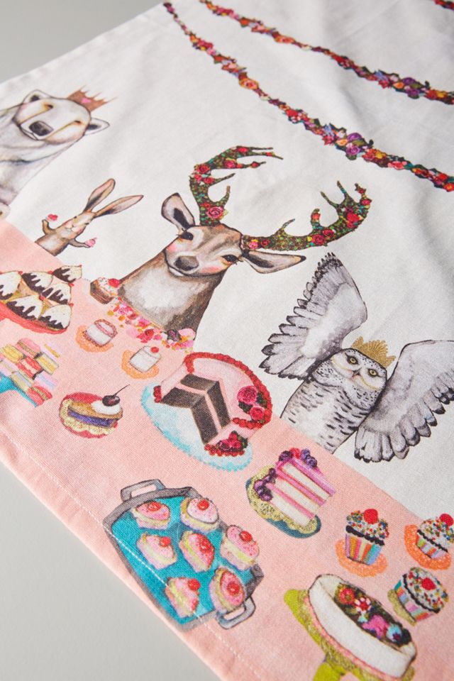 Dinner Party Dish Towel #1