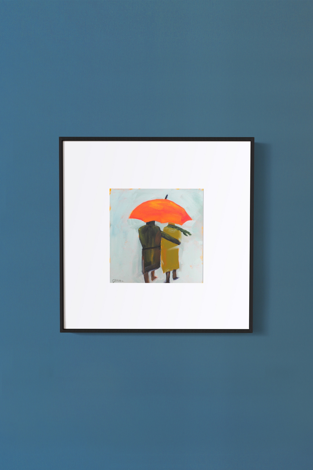 Umbrella Couple Wall Art