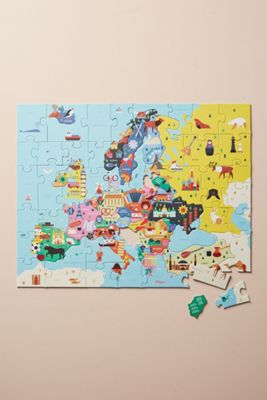 Geography Puzzle Map