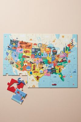 Geography Puzzle Map