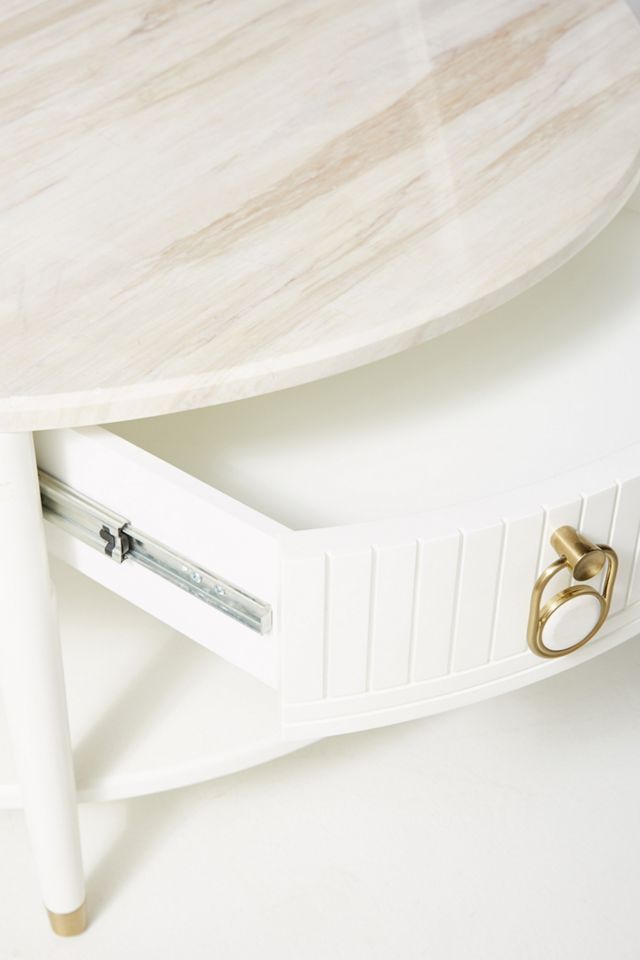 Marcelle Round Storage Coffee Table #3