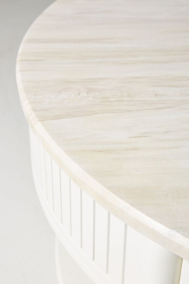 Marcelle Round Storage Coffee Table #4