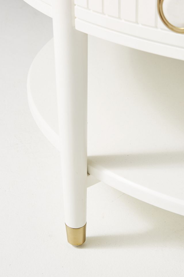 Marcelle Round Storage Coffee Table #5