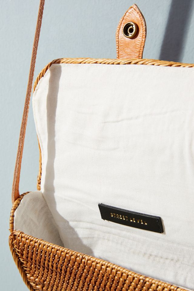 Street level straw online bag