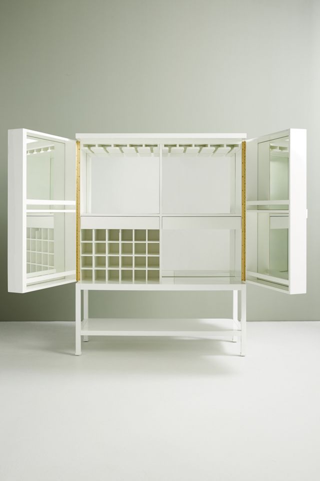Lacquered Carre Bar Cabinet #2