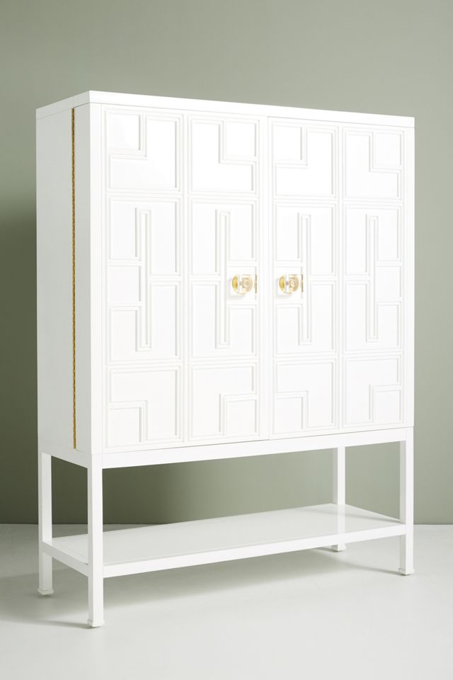 Lacquered Carre Bar Cabinet #3