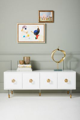 Lacquered Regency Media Console