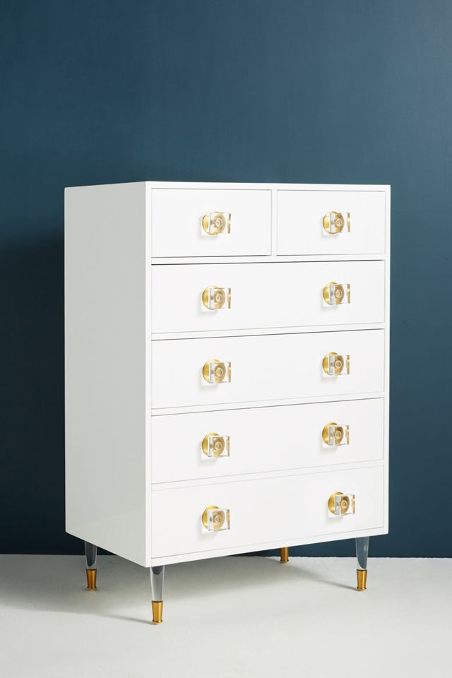 Lacquered Regency Six-Drawer Dresser #2